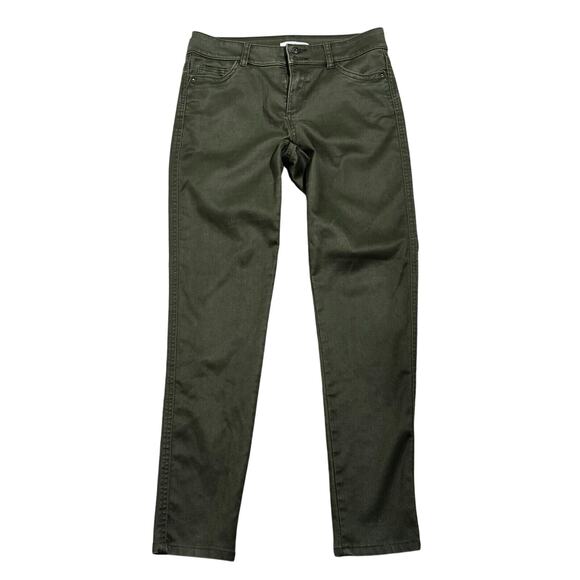 EDC Esprit Women's 8 Hunter Dark Green Jeans Slim Skinny Stretch Pockets Vintage - Picture 1 of 8